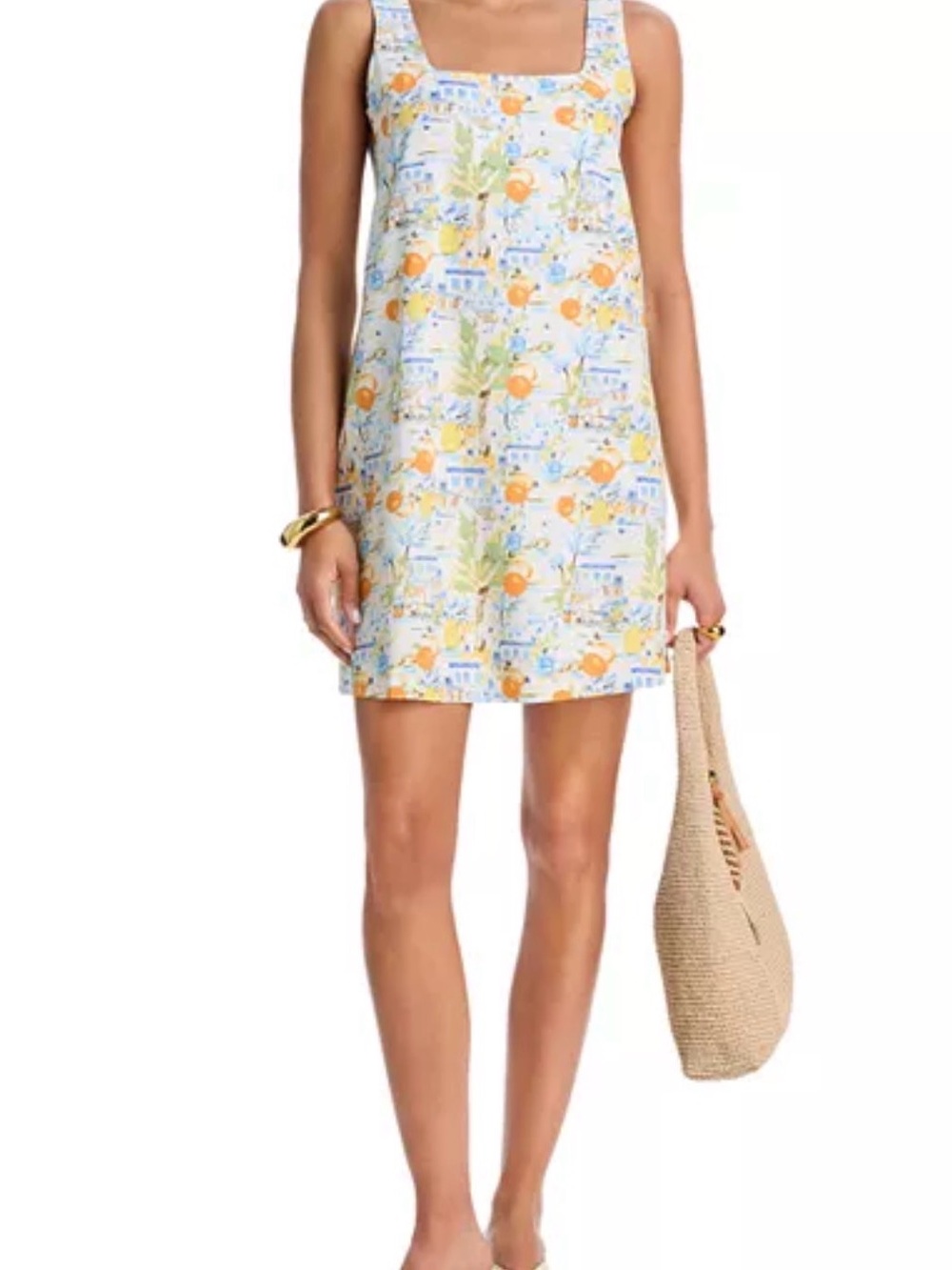 Aqua Beach Vacation Mini Dress